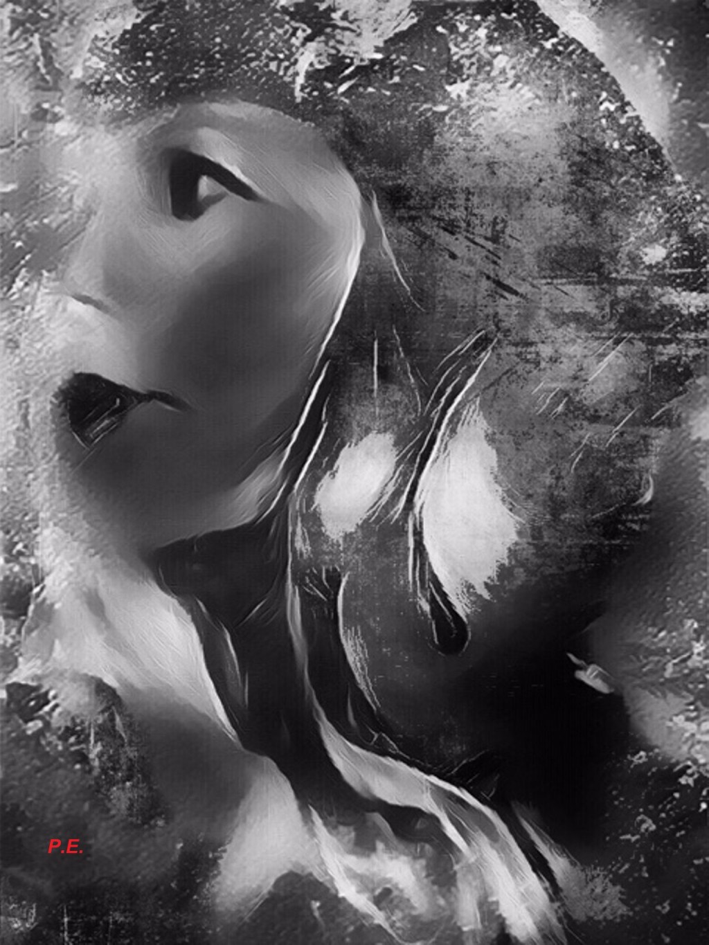 Ein Großstadt-Schatten-Augen-Blick